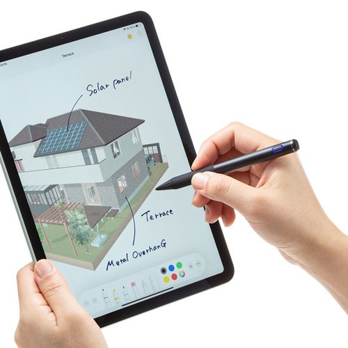 充電式極細タッチペン(ブラック)