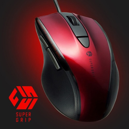 静音有線ブルーLEDマウス(5ボタン)