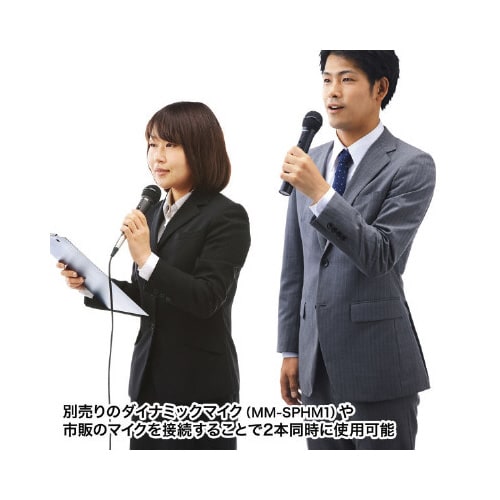 ワイヤレスマイク付き拡声器スピーカー