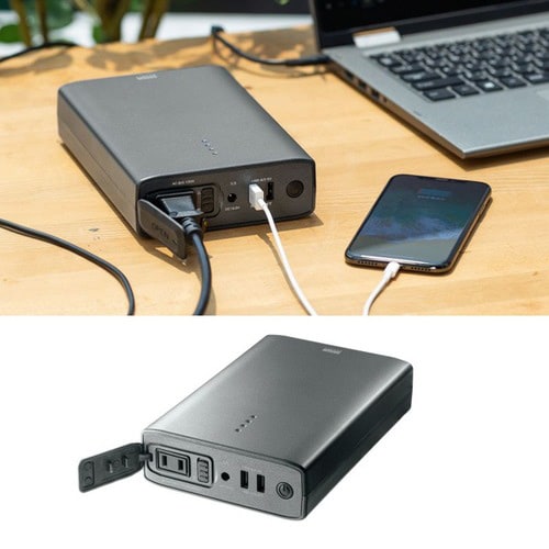 AC出力付モバイルバッテリー(AC80W出力対応)