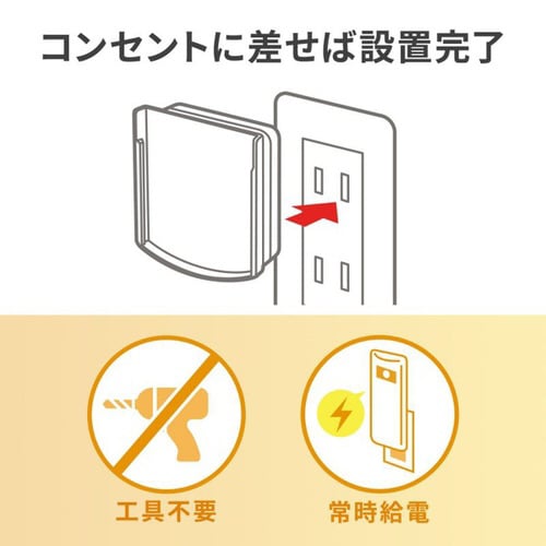 LEDセンサーライト(壁コンセント用)