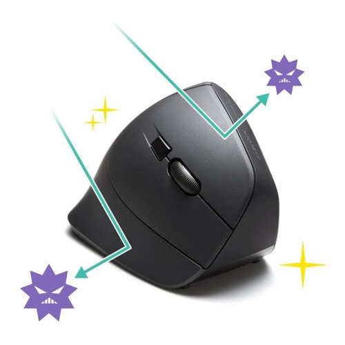 抗菌静音ワイヤレスエルゴノミクスマウス