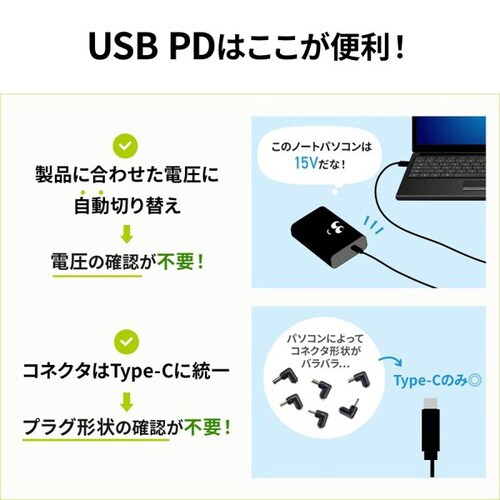 USB PD対応モバイルバッテリー