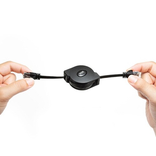 自動巻取りLANケーブル