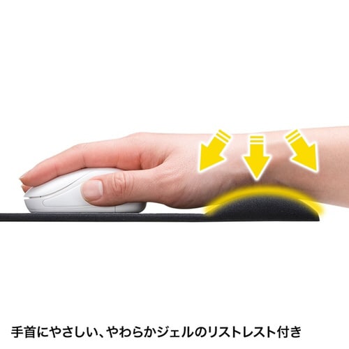 リストレスト付きマウスパッド(布素材)