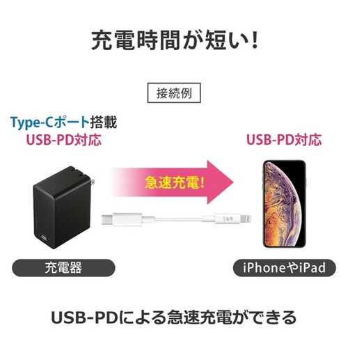 ライトニング − TypeCケーブル 1m