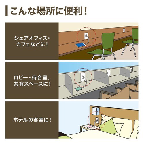 埋込USB給電用コンセント(1ポート用)