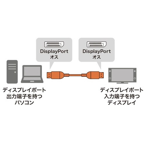 DisplayPortケーブル 3m