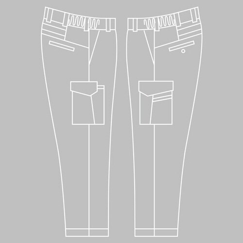 カーゴパンツ VE523Cロイヤルブルー 3L