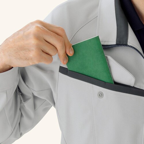 ブルゾン VE663ブルー×ネイビー LL