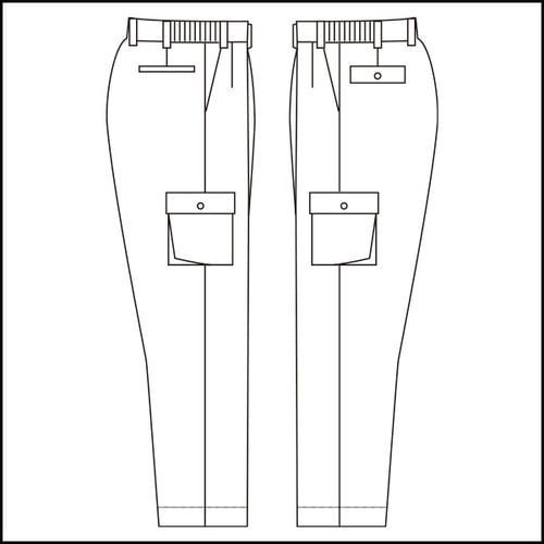 男子カーゴスラックス G563C ライトブルー L