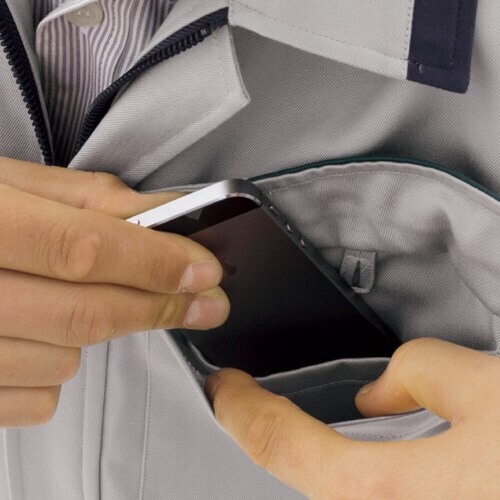 綿100%ブルゾン VE392 ライトブルー S