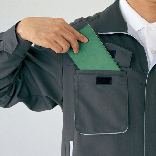 長袖ブルゾン G481 シルバーグレー LL