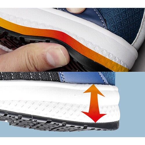 高反発作業靴 QL−01N ネイビー 25.5cm