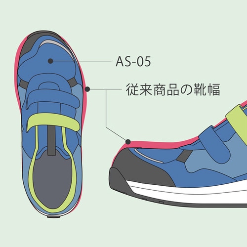 AS−05 ブラック/レッド 23.0 cm