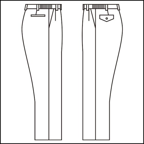 綿スラックス G367Nネイビー S