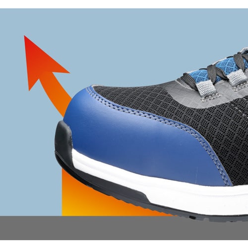 作業靴 QL−01Nブラック/レッド 25.5cm