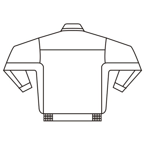 綿100%ブルゾン VE391 シルバーグレー S