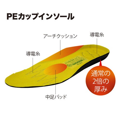 超耐滑底安全靴 HGS510 静電 25.5cm