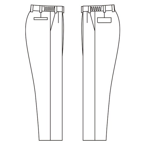 裏綿 男子スラックス G620アイボリー S