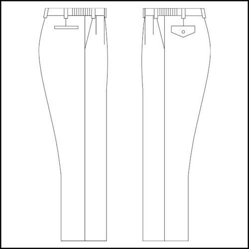 男性用スラックス RC461 シルバーグレー 3L