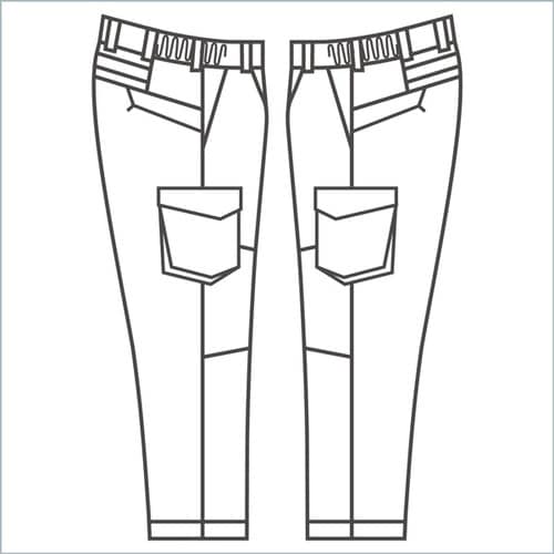 カーゴパンツ VE767 ネイビー 4L