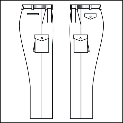 カーゴスラックス G348NC ロイヤルブルー M