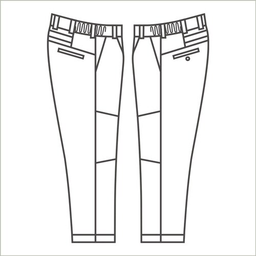 ストレッチパンツ VE746 アースグリーン M