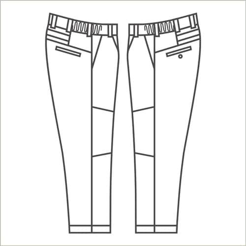 ストレッチパンツ VE749 チャコール M