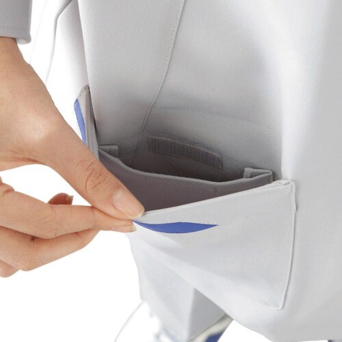 女性用長袖スモック VEL77 ネイビー 9