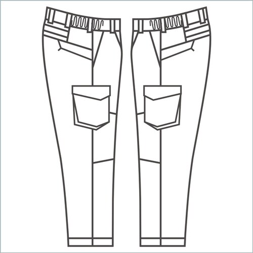 カーゴパンツ VE761 シルバーグレー SS