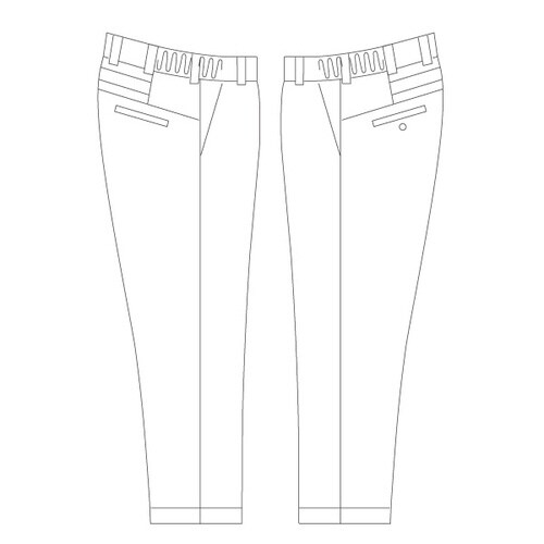 ストレッチパンツ VES524ブラウン S