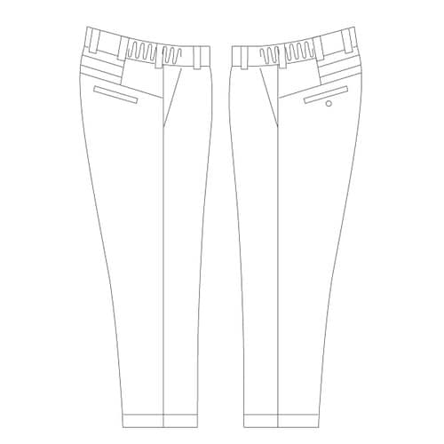 ストレッチパンツ VES521シルバーグレー LL