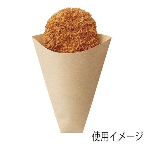 スナック三角袋 12−13 未晒無地 30袋