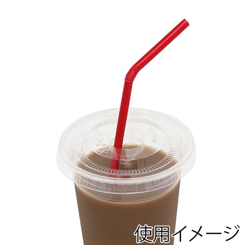フレックスストロー透明袋入 赤 20箱