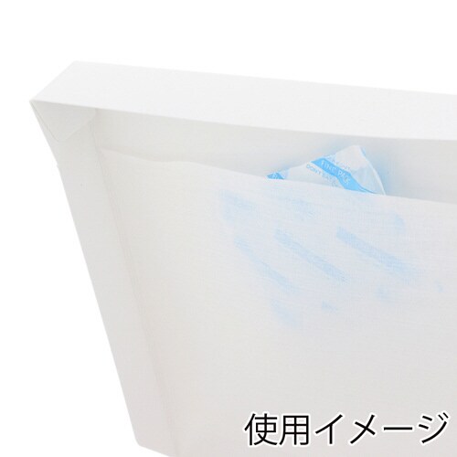 サイドオープンケーキ箱5号白ポケット付10袋