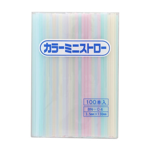 カラーミニストロー BN−04 バラ 400袋