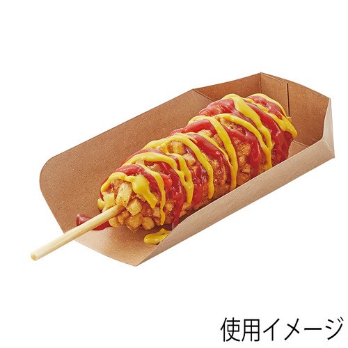 ホットドックトレー 未晒無地 S 25袋