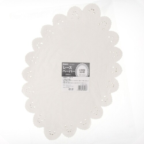 レースペーパー 小判型 20号 25袋