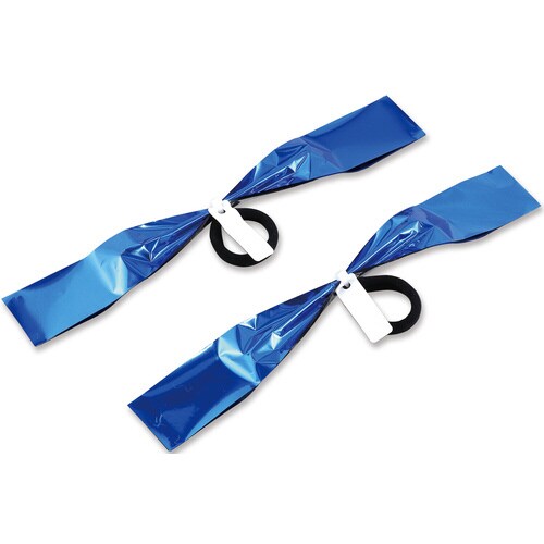 チアポンポン名札付 ブルーシルバー