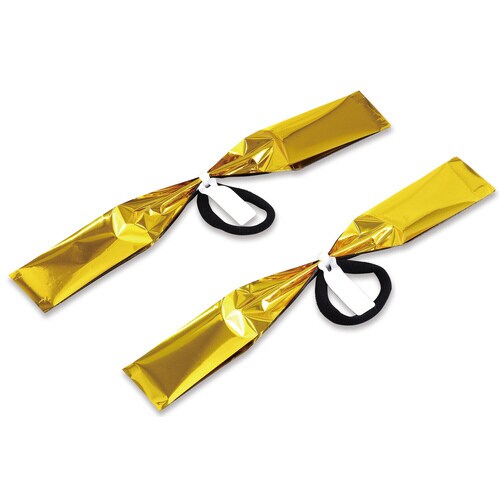 チアポンポン名札付 ゴールドシルバー