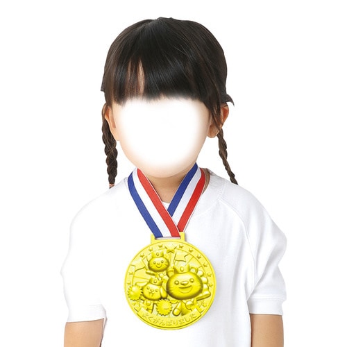 3Dビッグメダルハッピーアニマルズ