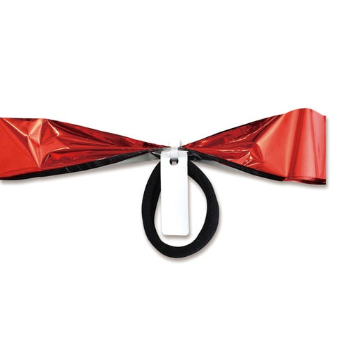 チアポンポン名札付 レッドシルバー