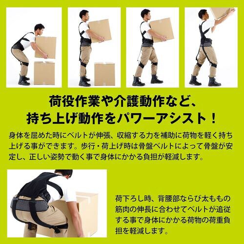 ブラックサポーター 全身アシストパワース