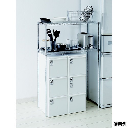 スリムストッカー ワイド3段 BW−3_C_WH