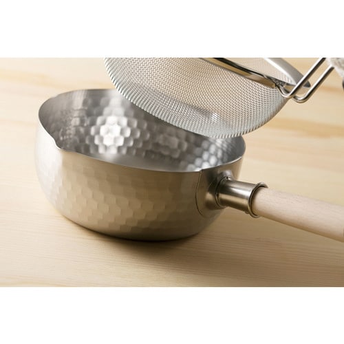 彩食庵 ST雪平鍋18cm&木柄ザルセッ