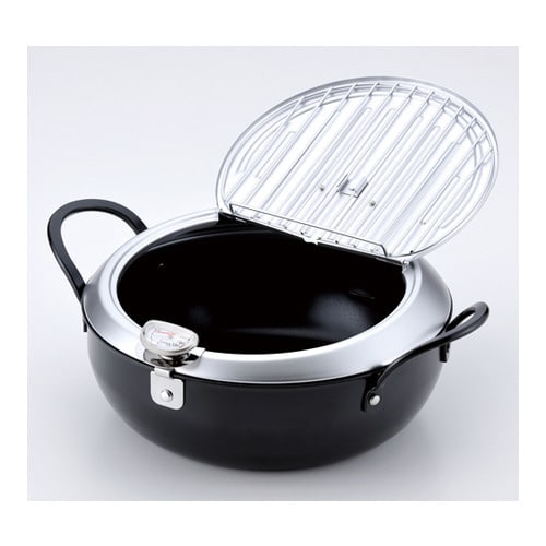 燕三条いいもの小路 鉄製蓋付天ぷら鍋 2