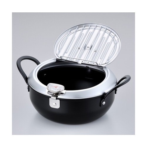 燕三条いいもの小路 鉄製蓋付天ぷら鍋 2