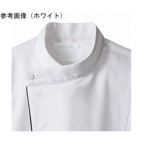 コックコート 兼用 長袖 黒/グレー 6