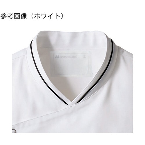 コックコート 兼用 長袖 黒/グレー 6